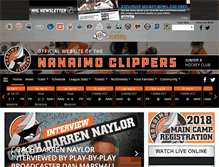 Tablet Screenshot of nanaimoclippers.com